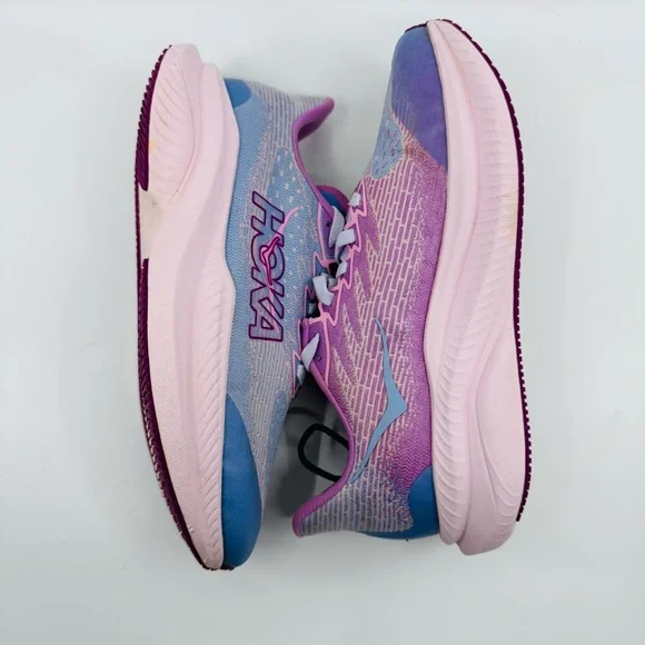 HOKA Mach 6 Youth Running Sneakers Color Grape Agate/Lupine SZ 3.5 Youth - Picture 7 of 9